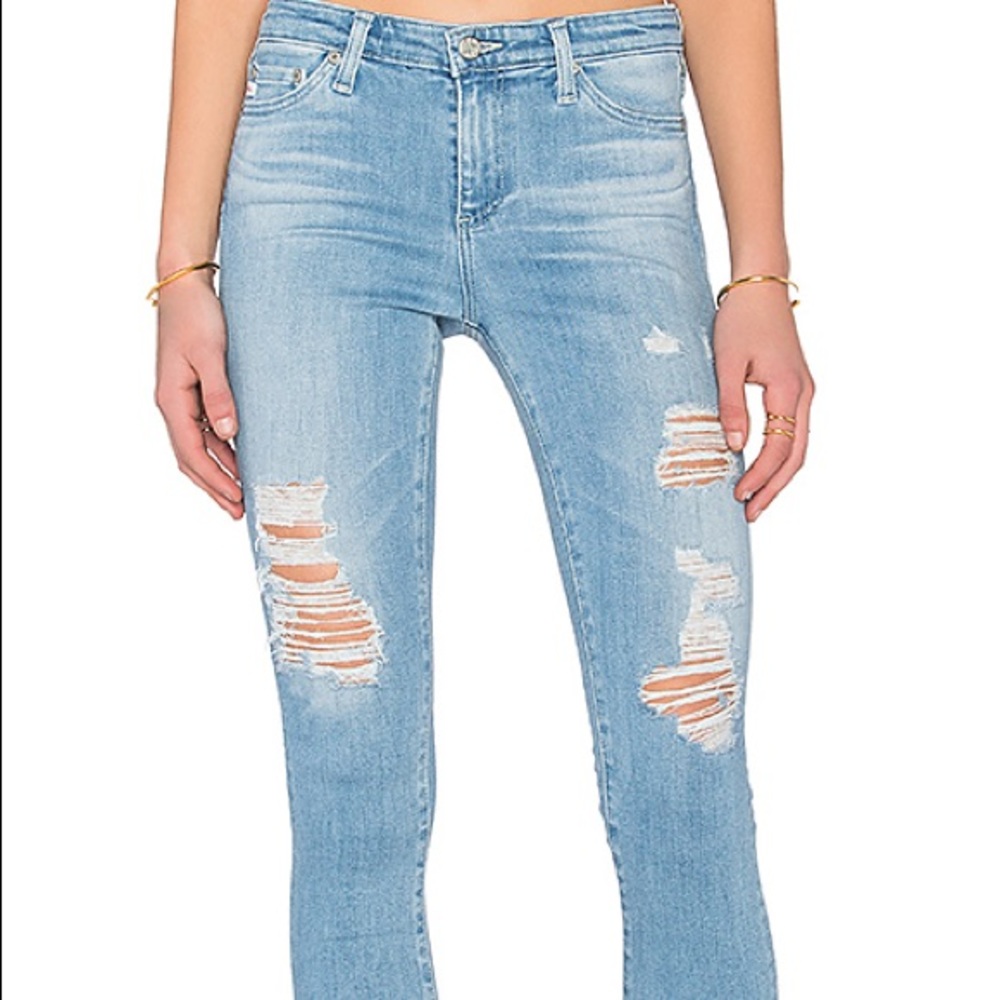 AG Middi Ankle ripped jeans